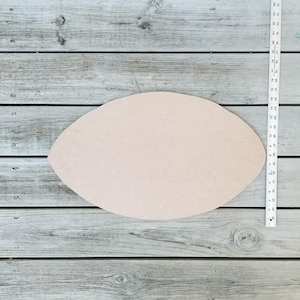 Football, unfinished wood door hanger, ready to paint, Sports door hanger, unfinished wood sign, Superbowl door hanger, Superbowl sign, DIY