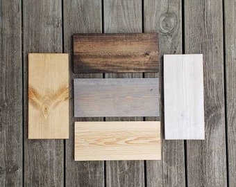 Unfinished Pine Wood Sign: DIY Art Board, Stained Plaque (12"x 5.5")