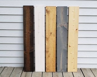 Unfinished Pine Wood Sign: DIY Art Board, Stained Plaque (36"x 5.5")