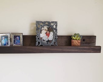 Floating shelves, Ledge shelf, Wood shelves, wall Shelf, wall decor, Stained wood shelves,