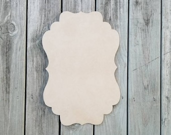 Unfinished Wood Wall Plaque: DIY Craft Blank (19"x13")