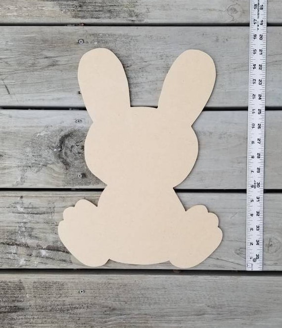 Easter door hanger door hangers bunny decor Blank Easter bunny door hanger cutout Unfinished wood cutout