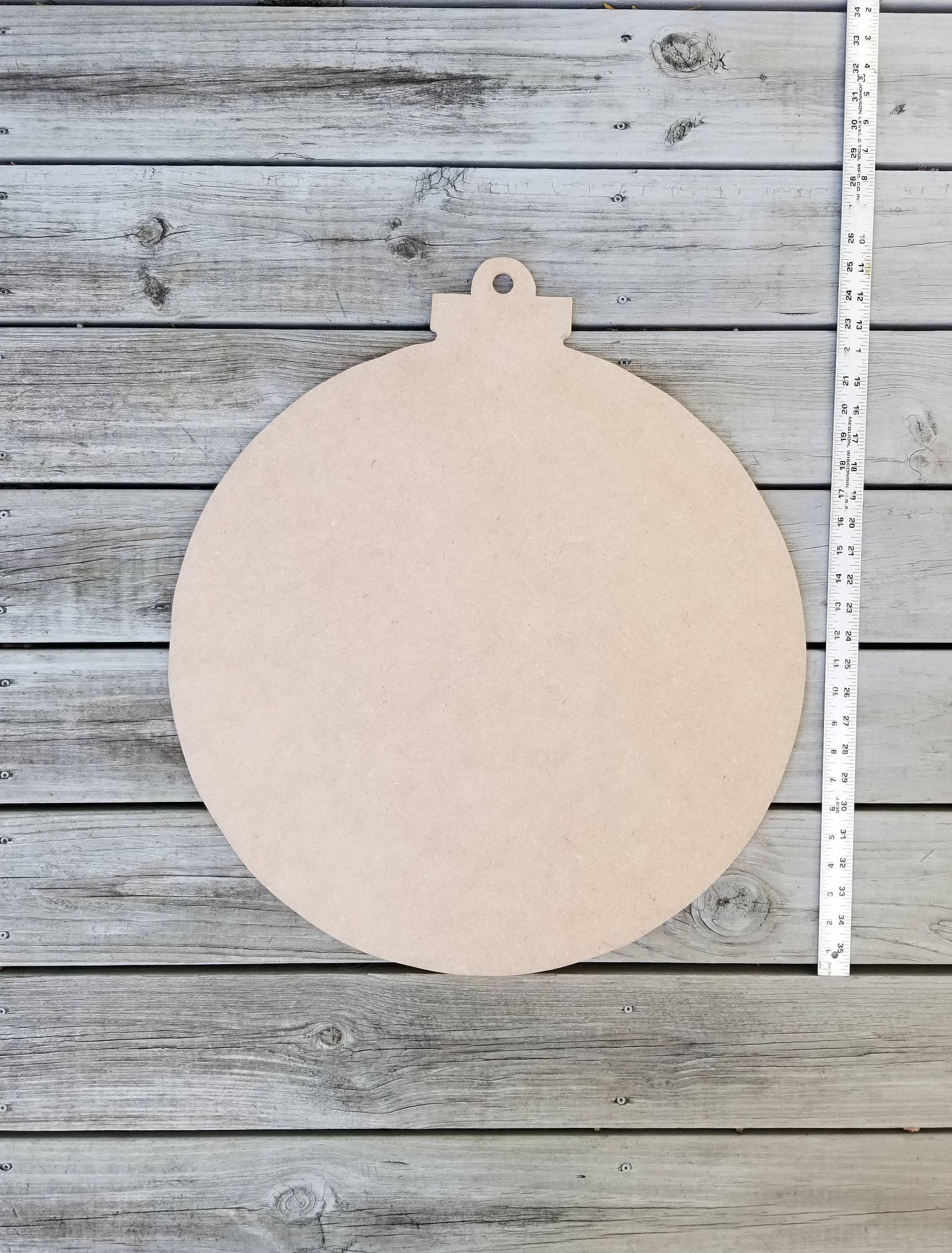Ornament Door Hanger Unfinished Wood Door Hanger Wood Sign Etsy