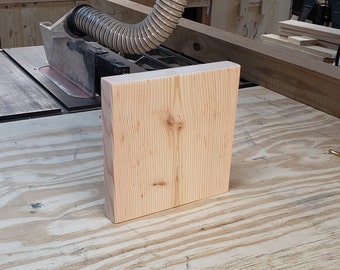 Pine Wood Blank: 1.5" Thick DIY Project Board, Stained or Unfinished