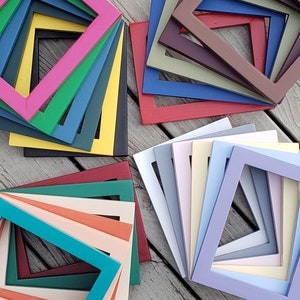 Wood picture frames custom sizes many color options great for gifts Plexiglass included