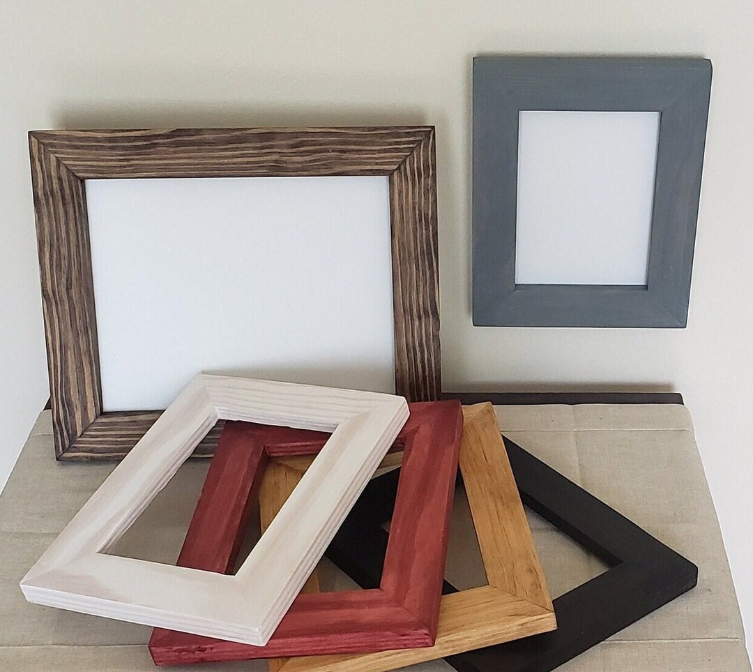 Solid Wood Picture Frame: Custom Sizes, Gallery Wall Decor - Etsy