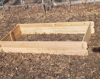 Cedar Raised Garden Bed (3' x 6' x 15"): Easy Assembly, No Tools