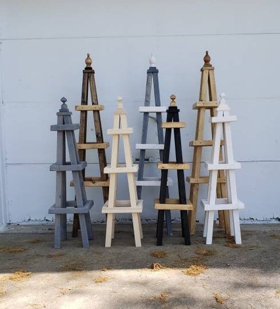 Wooden Garden Obelisk Trellis: 40" Climbing Plant Stand - Etsy