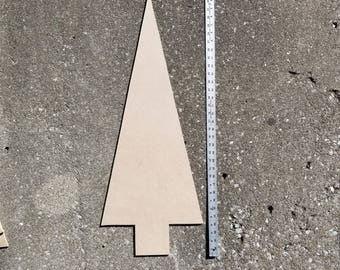 Unfinished Wood Christmas Tree Door Hanger: DIY Holiday Decor (33 x 13 inch)