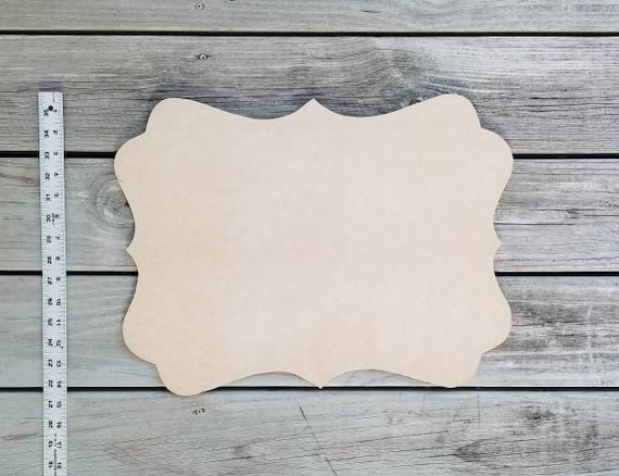 Wall Plaque Unfinished Wood