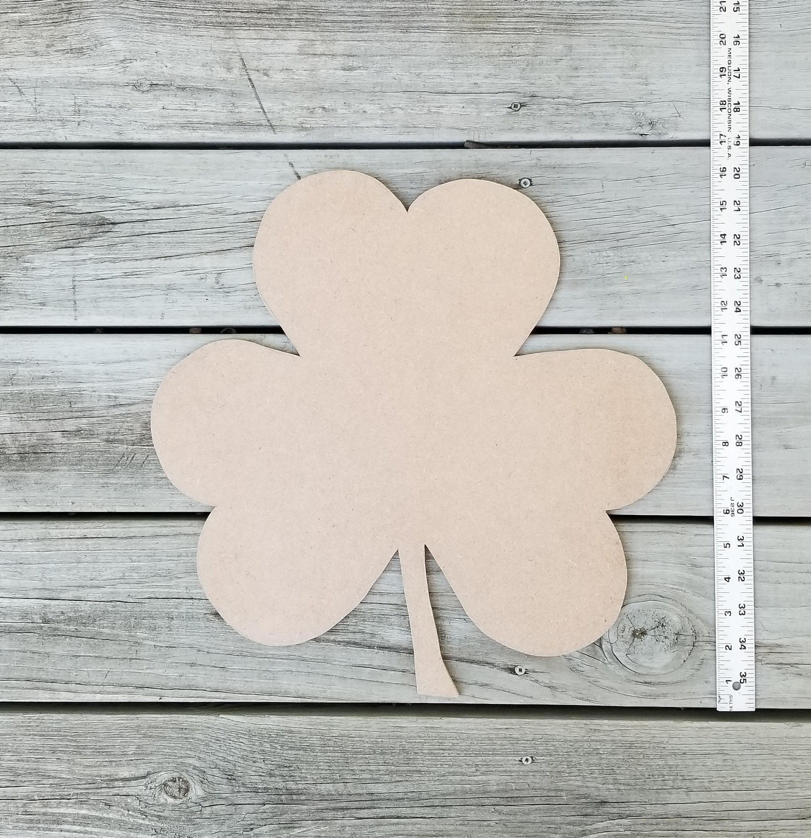 Clover Door Hanger Unfinished Wood Door Hanger Door Hanger Etsy