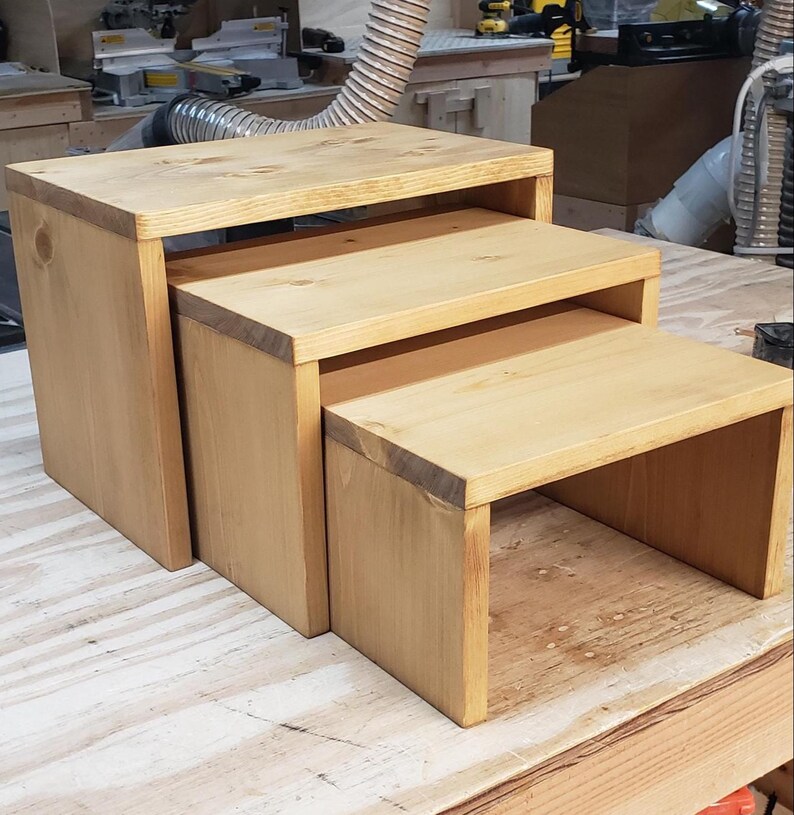 Nesting Display Riser Wood Nesting Display Risers: Plant Stand, Spice Rack Organizer - Etsy