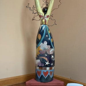 Plant stand wood plant riser pedestal Table top plant stand stool Gifts many colors, shapes and size options available image 11
