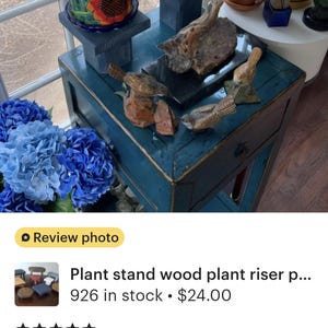 Plant stand wood plant riser pedestal Table top plant stand stool Gifts many colors, shapes and size options available image 13