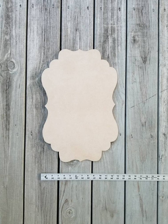 Wall Plaque Unfinished Wood