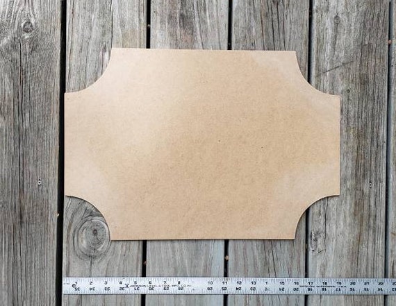 Wall Plaque Unfinished Wood