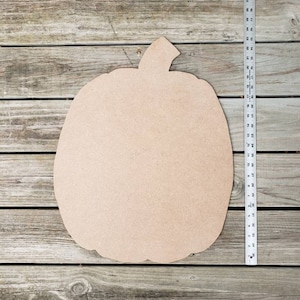 Pumpkin, Halloween, Unfinished wood cut out, Door Hanger, unfinished pumpkin door hanger, DIY, 23.5&quot; x 18&quot; Holiday wood blank, fall sign