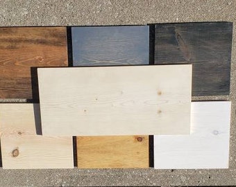 Unfinished Pine Wood Sign: DIY Art Board, Stained Plaque (24"x 11.25")