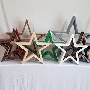 Wooden stars all sizes and lots of colors available farmhouse decor