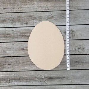 Unfinished Easter Egg Door Hanger: 19" MDF Wood Cutout