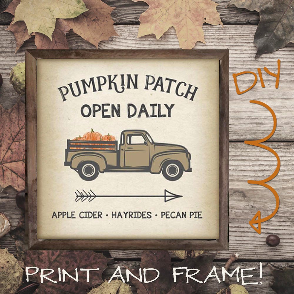 DIY Pumpkin Patch Sign INSTANT DOWNLOAD Printable Etsy DIY Pumpkin Patch Sign INSTANT DOWNLOAD Printable Etsy