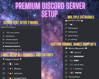 Custom Discord Server Setup | Channels, Roles, Bots, Moderation & Automation