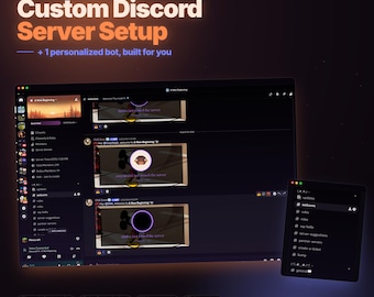 Configuración personalizada de servidor Discord + 1 bot personalizado
