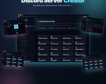 Discord Server Creator + Bot Builder