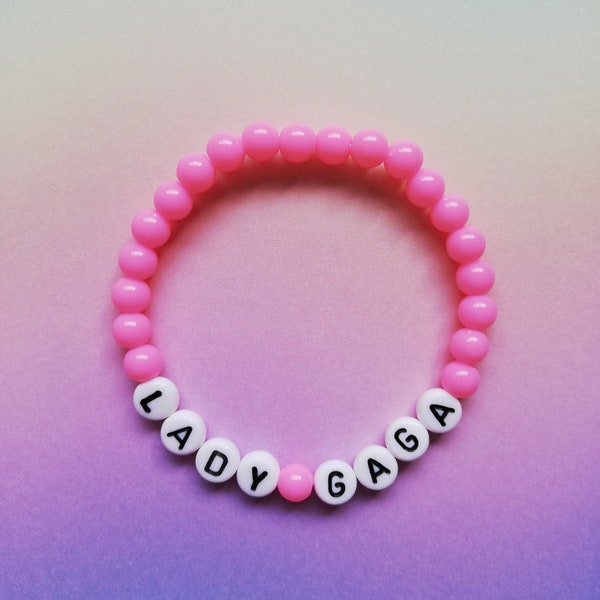 LADY GAGA - Personalised Lady Gaga Inspired Fan Bracelet