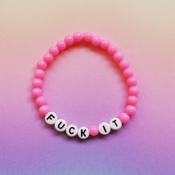 FUCK IT - Bracelet éventail personnalisé inspiré de Grace et Frankie