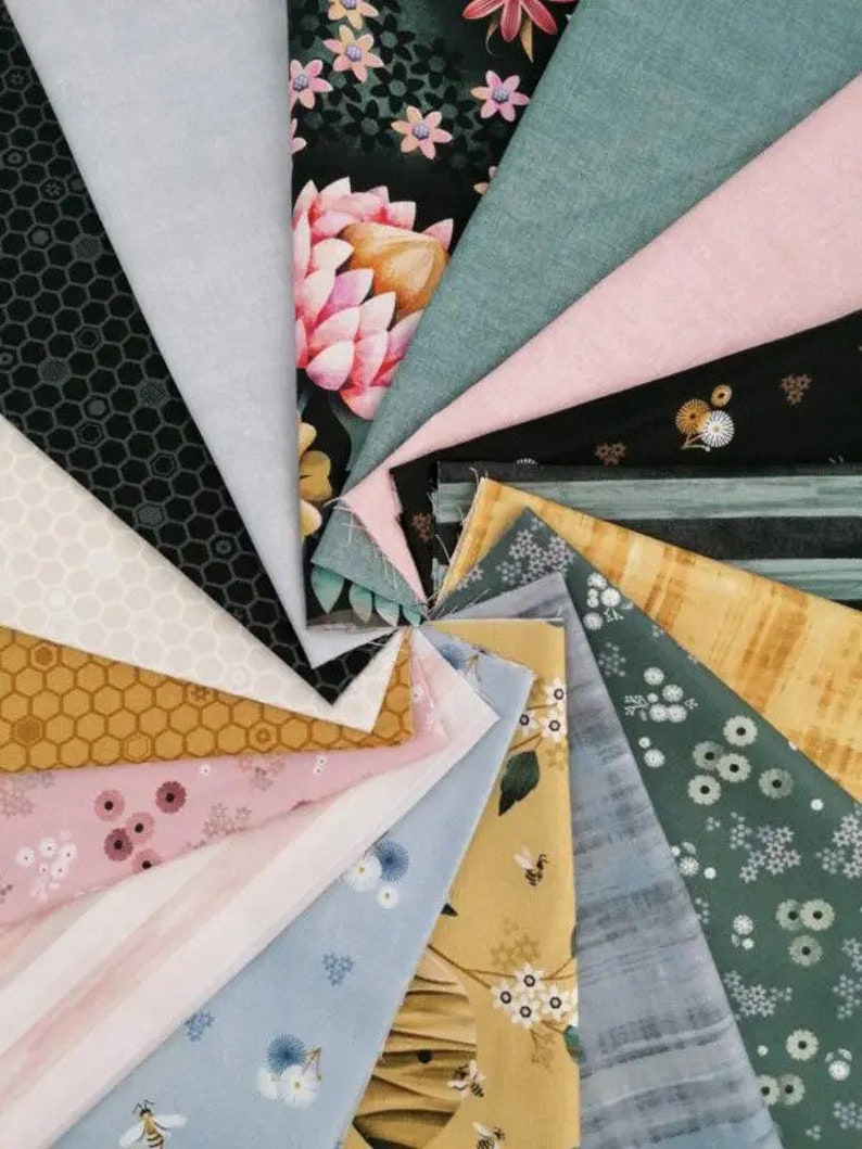 Figo Honey Bloom Fat Eighth Fabric Bundle Etsy
