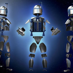 Jango Fett | Armor | Helmet | Jetpack | Plaster | Star Wars | 3d Model ...