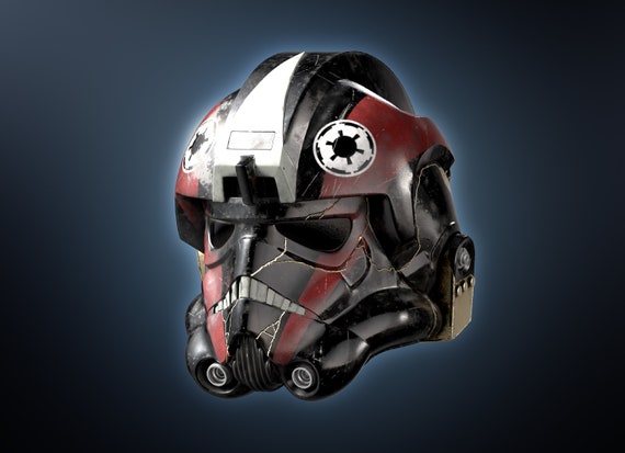 Night Tie Fighter Pilot Zombie Gold | Helmet | Thrawn | Ahsoka