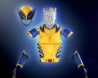 Casco de capucha de armadura de Wolverine Deadpool / Modelo de impresión 3d