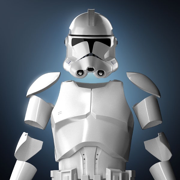 Clone| Armor| Phase2 | Revange of The Sith| Star Wars| 3d Print model