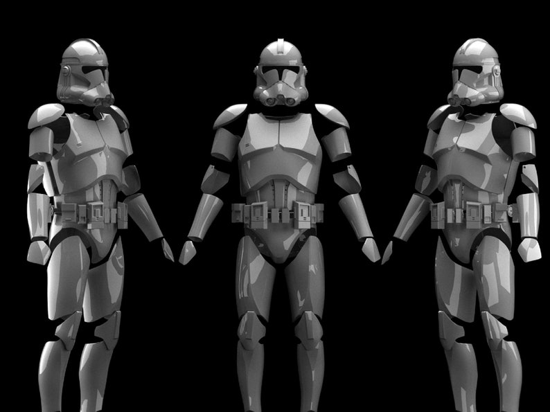 Clone Armor Phase2 Revange of the Sith Star Wars 3d Etsy