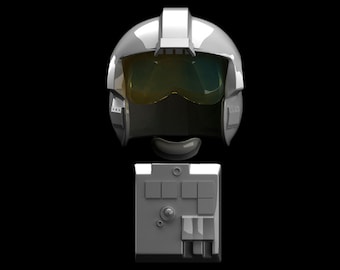 X-wing pilot| Helmet + chest |set|Star Wars | 3d Print model