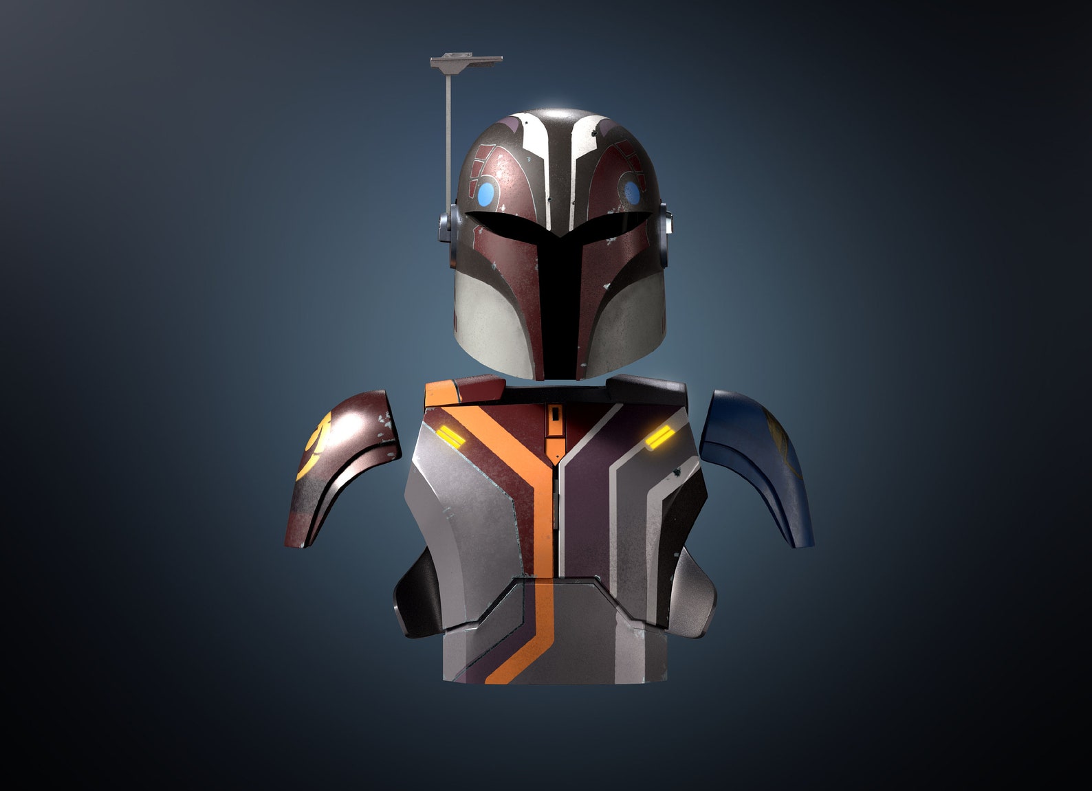 Sabine Wren Armor With Helmet 3d Model Ahsoka Etsy Australia 