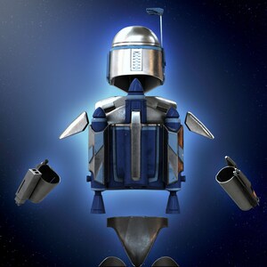 Jango Fett | Armor | Helmet | Jetpack | Plaster | Star Wars | 3d Model ...