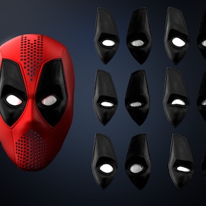 Deadpool | faceshell mask | shell| 3d Print model