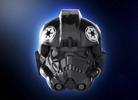 Imperial Pilot TIE Helmet & Chest & Breathing Pipe Combo