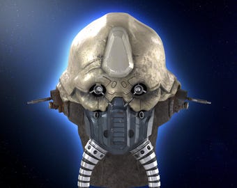 Twin Tube Helmet 3D Model: Rogue One/Andor Star Wars (STL File)