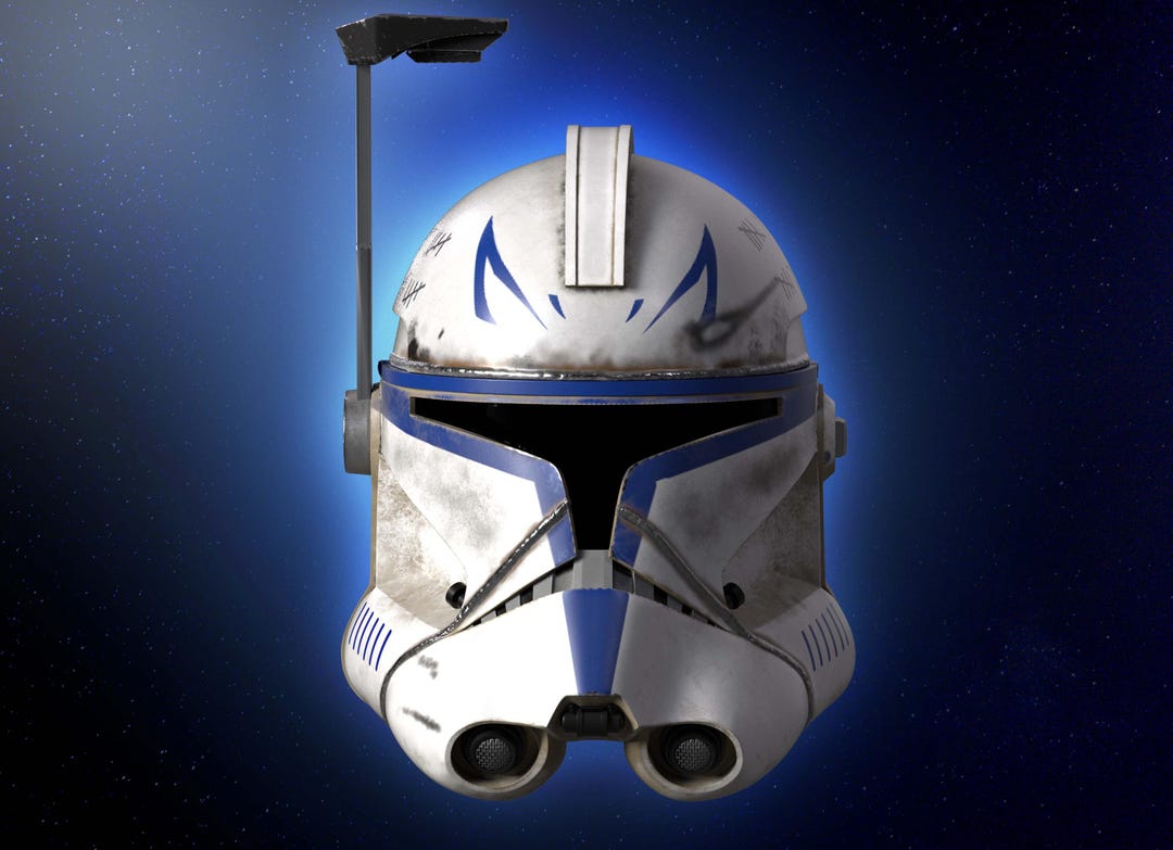 Captain Rex Helmet 3D Model - Star Wars Ahsoka (3D Print) - Etsy