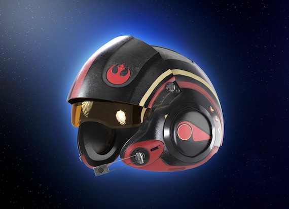Poe Dameron X-wing Helmet 3D Print STL File: Star Wars