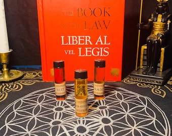 Book of the Law Set (Thelemic Trinity Godform Oils)