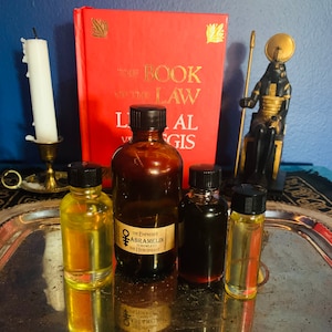 Abramelin Oil Kit – Make Your Own! | Ritual Oil Set | Choose Biblical (Calamus) or Crowley (Galangal) Recipe | Just Add Olive Oil