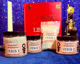 Venus Planetary Ritual Bath Salt | For Beauty, Pleasure, & Artistic Harmony | Hand-Blessed Venusian Soak | All Natural