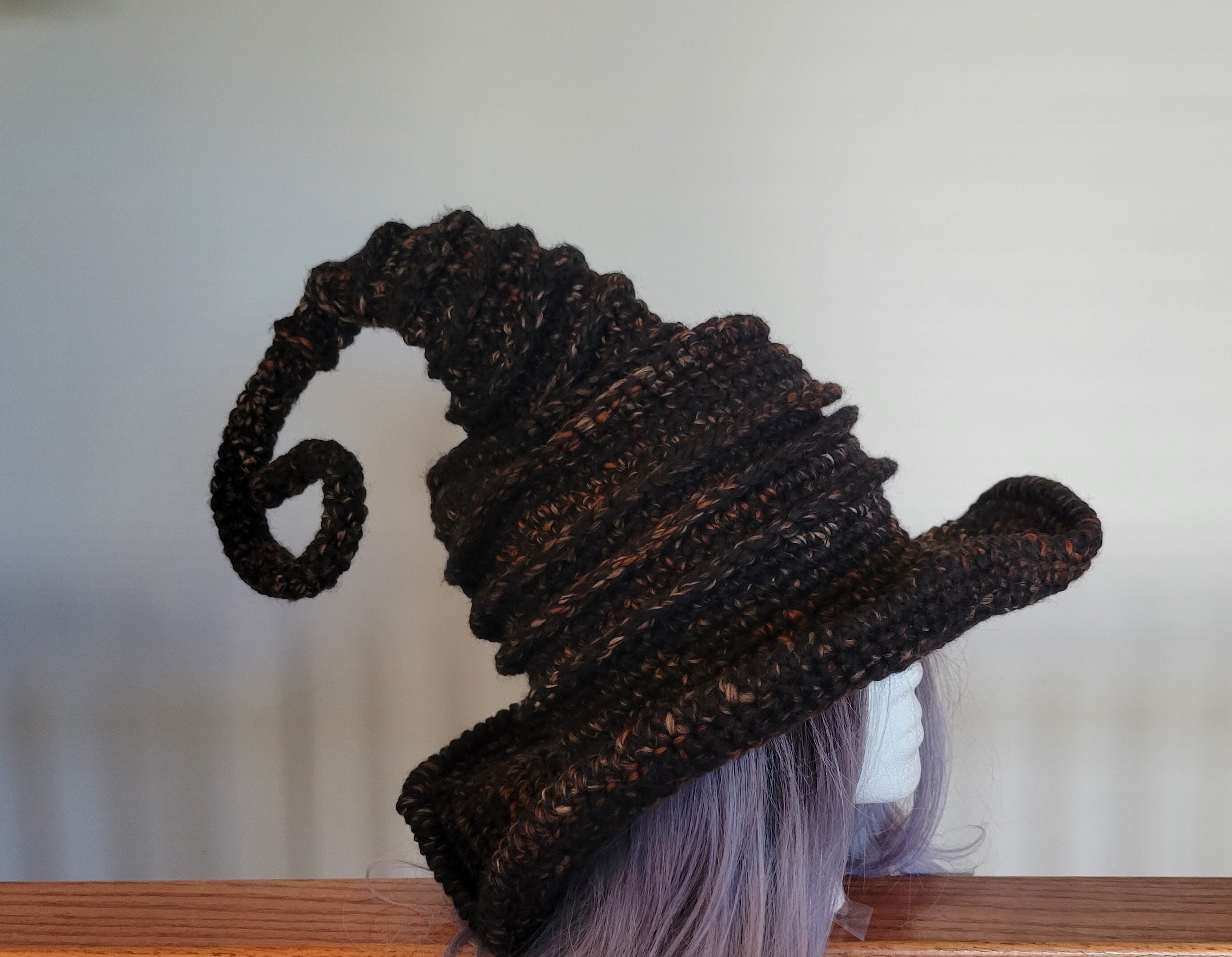 Autumn Cider Twisted Witch Hat / Halloween Witch Hat for