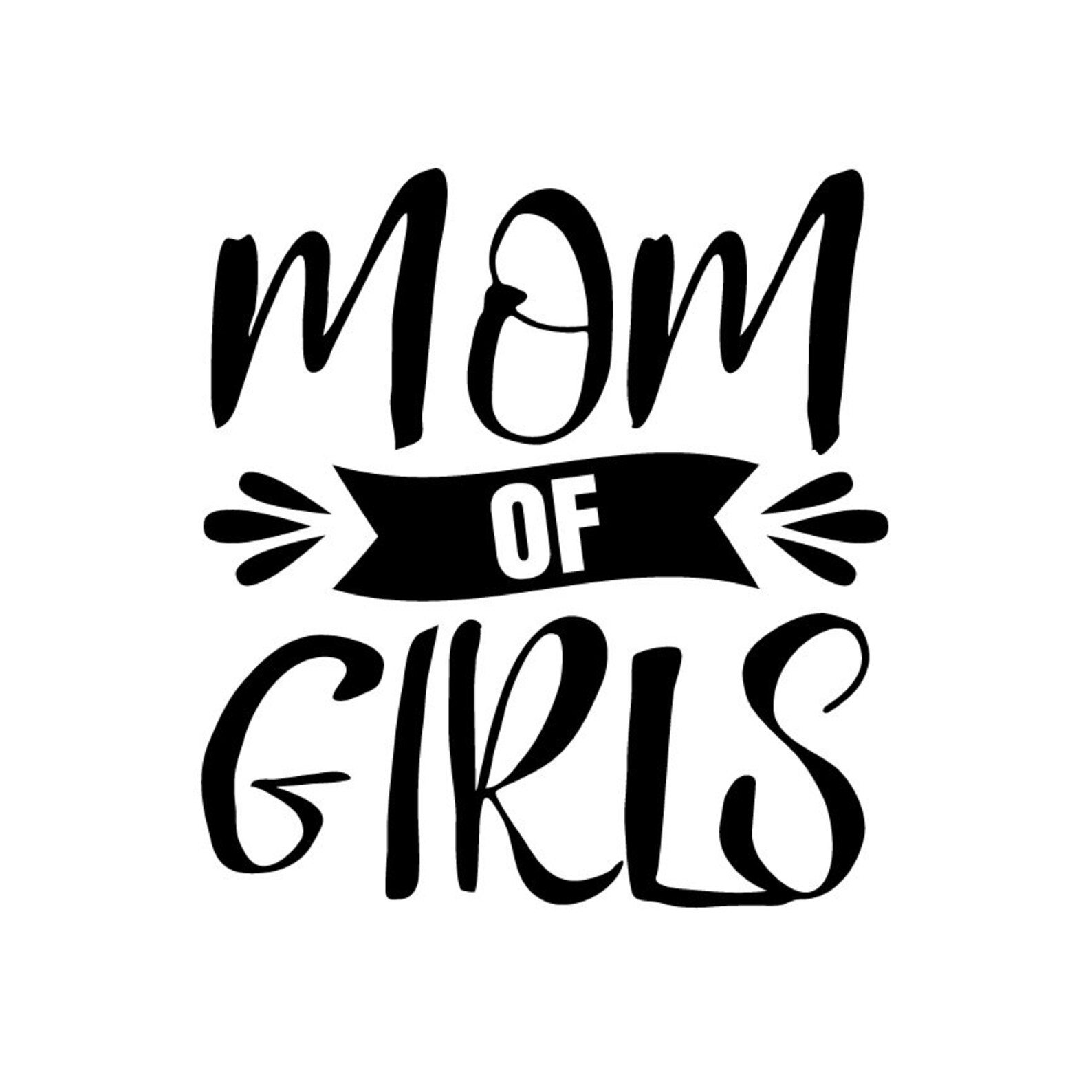 Mom of Girls Decal Mom Decal Mommy Decal Mom Gift Mommy Etsy