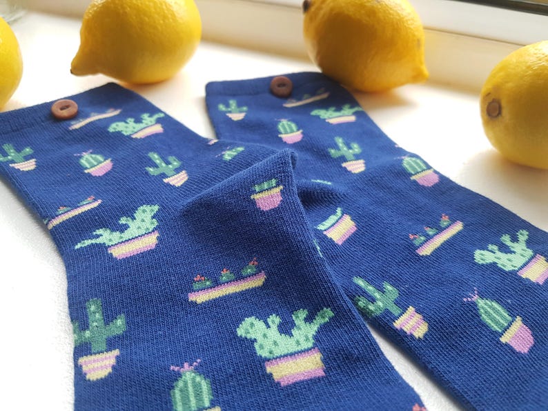 The Blue Cactus Society Valentine/'s Easter birthday gift men women colorful socks women/'s trendy hipster winter spring autumn